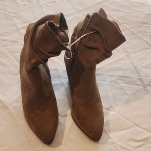Suade Brown Ankle Boots